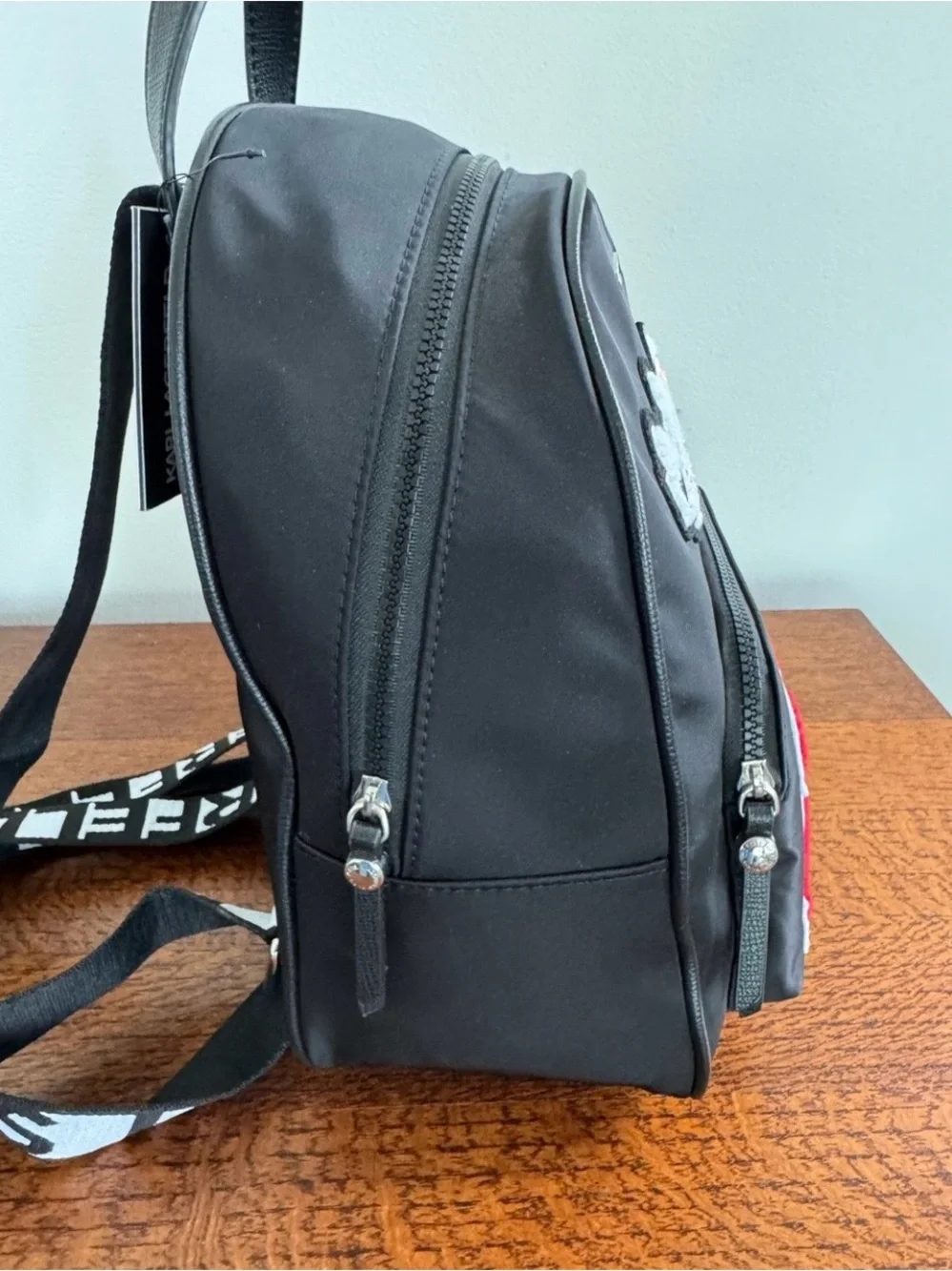NWT Karl Lagerfeld Paris Khloe Amour Patch Backpack